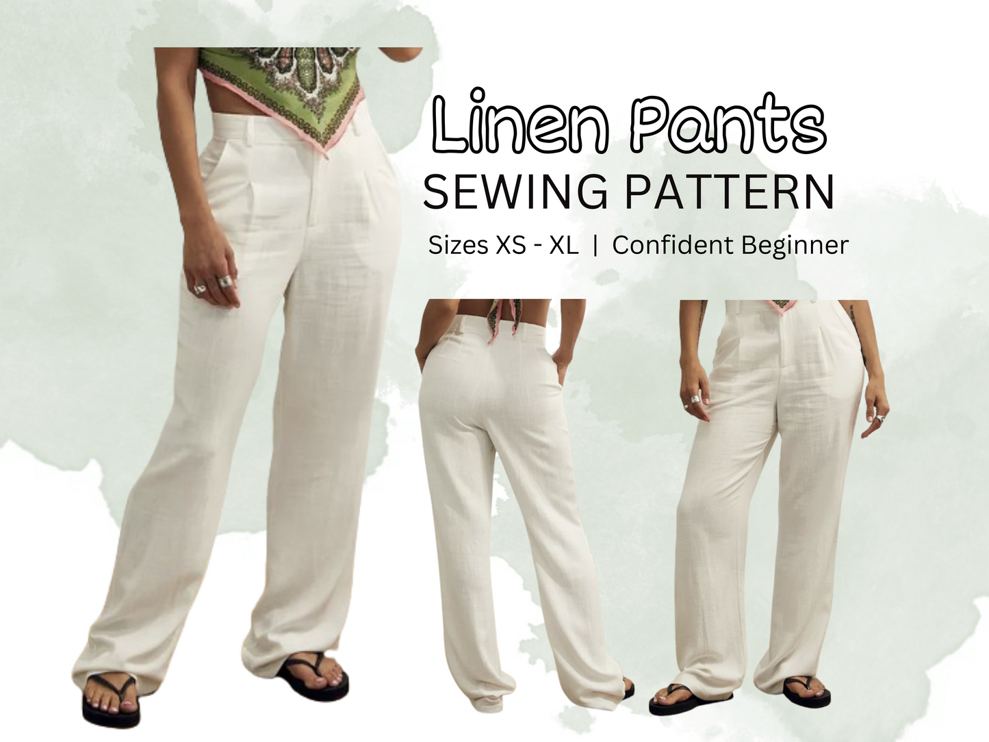 Sewing Pattern Linen Pants