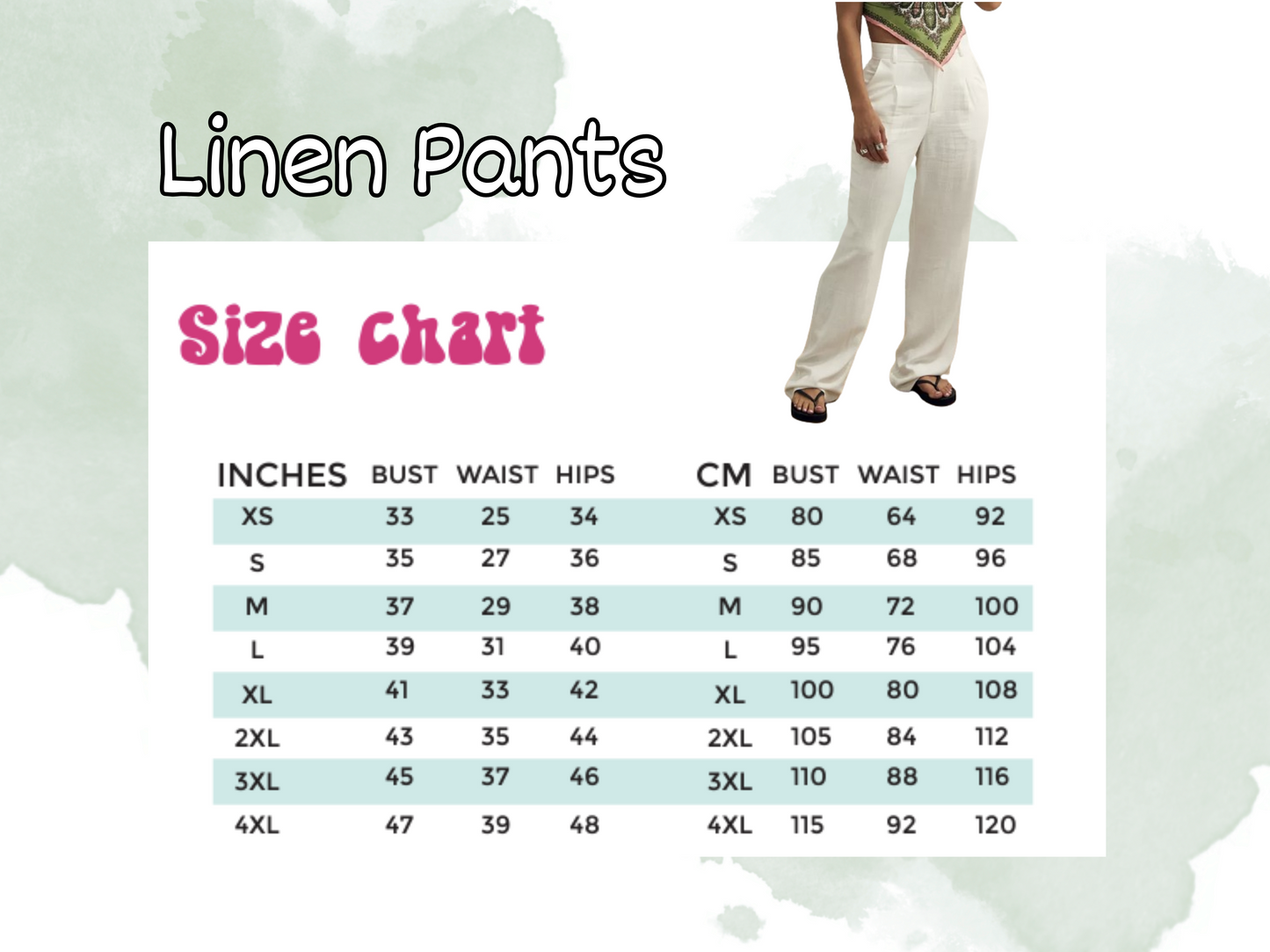 Sewing Pattern Linen Pants