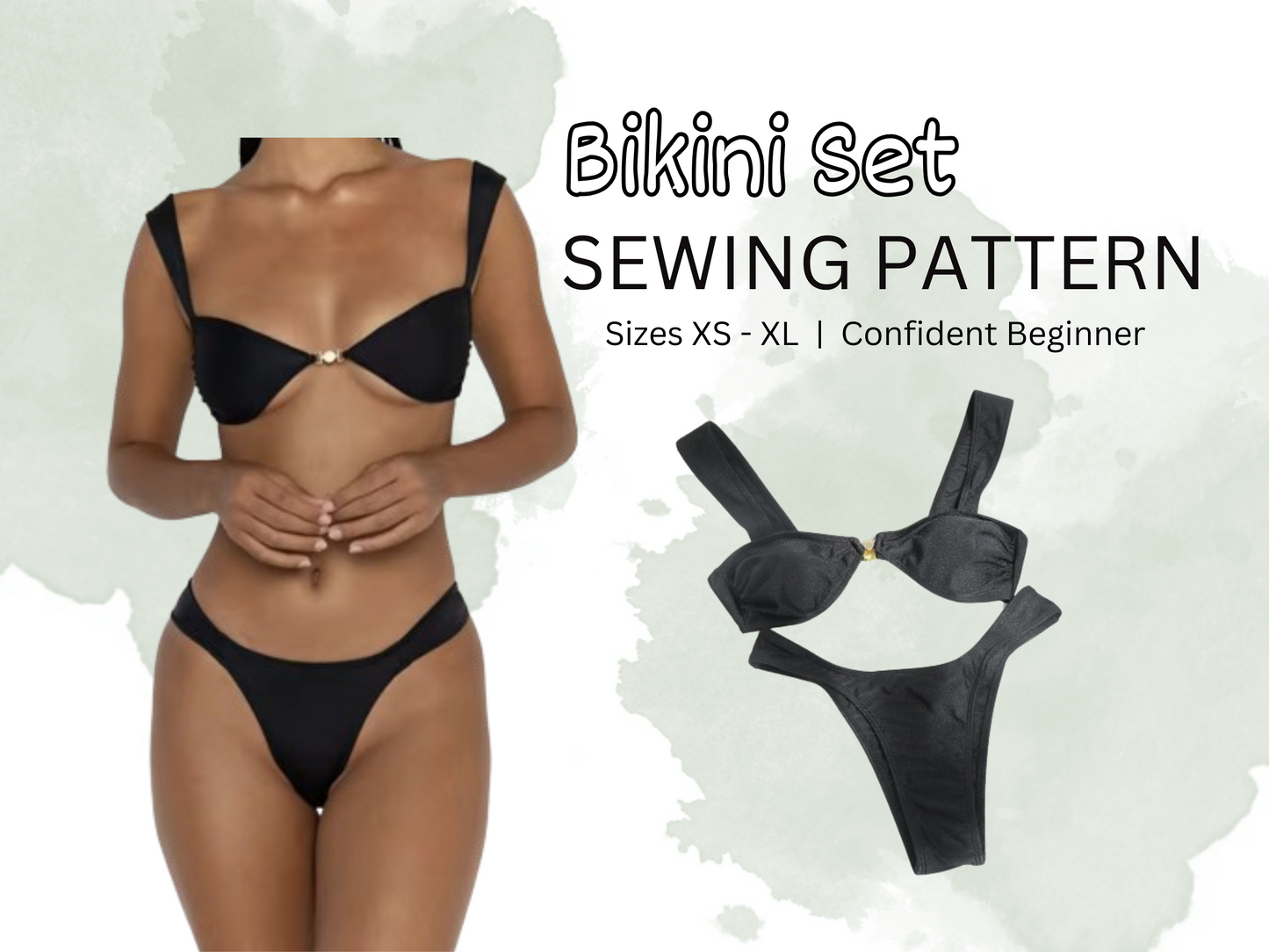 Sewing Pattern Bikini Set