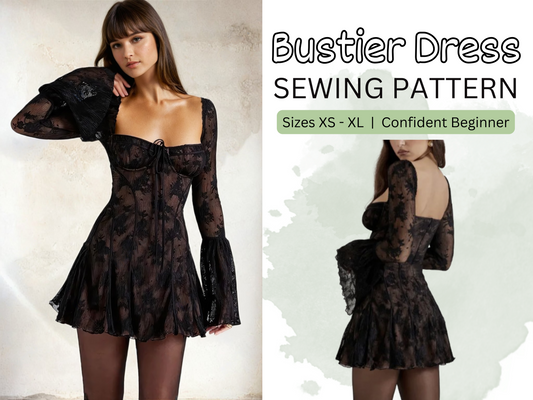 Sewing Pattern Bustier Dress