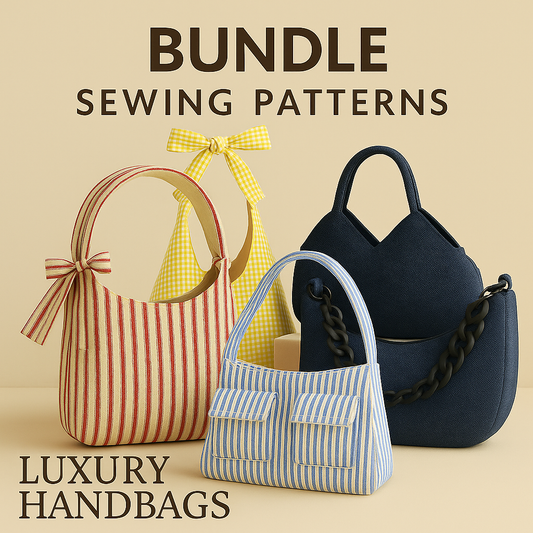 5 Handbags - Sewing Pattern Bundle